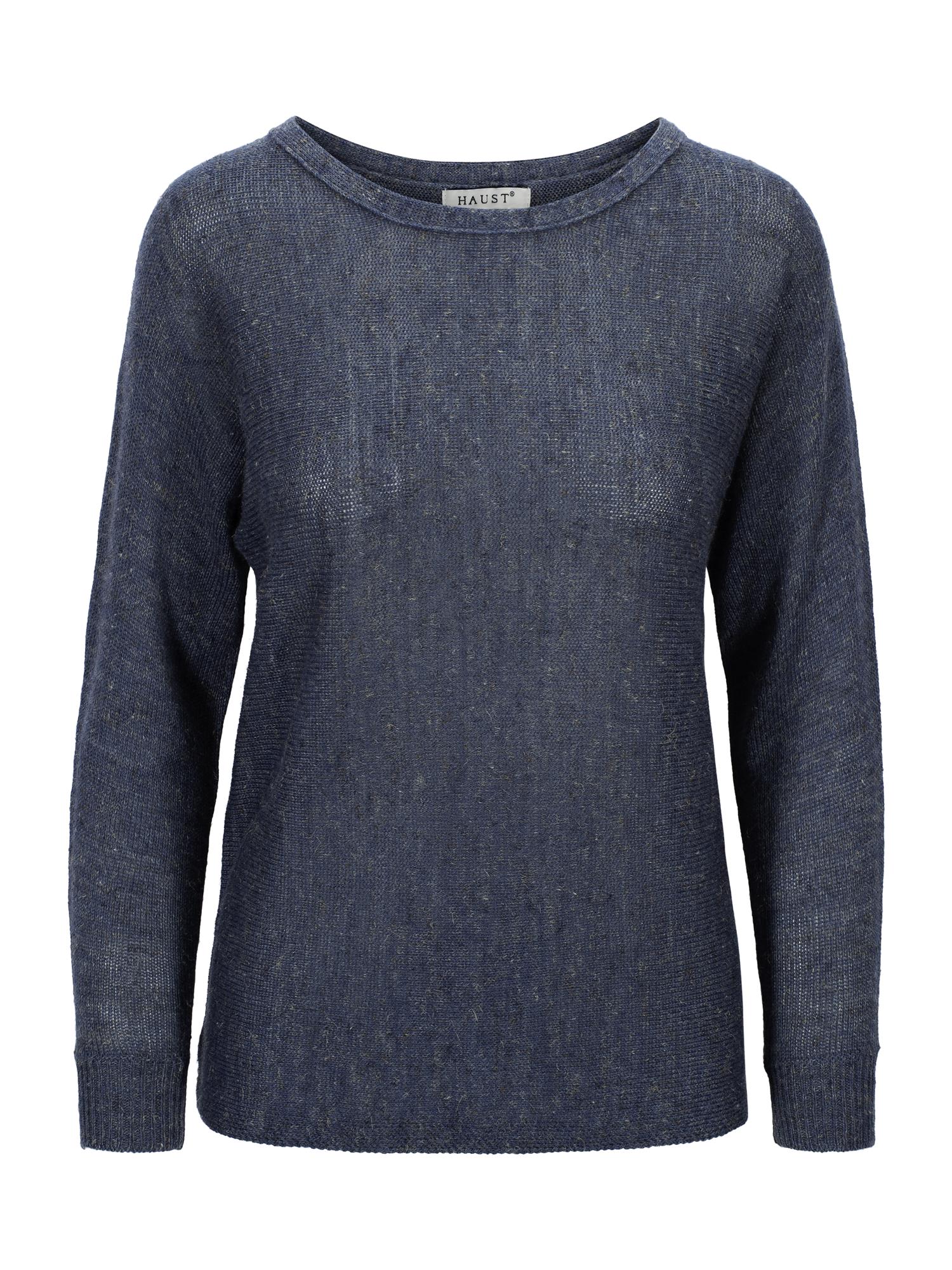 Linen V-neck Blue Mel.