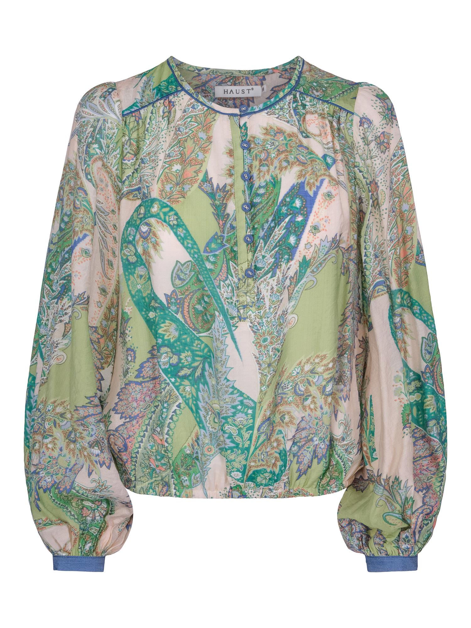 Denim detailed blouse Paisley