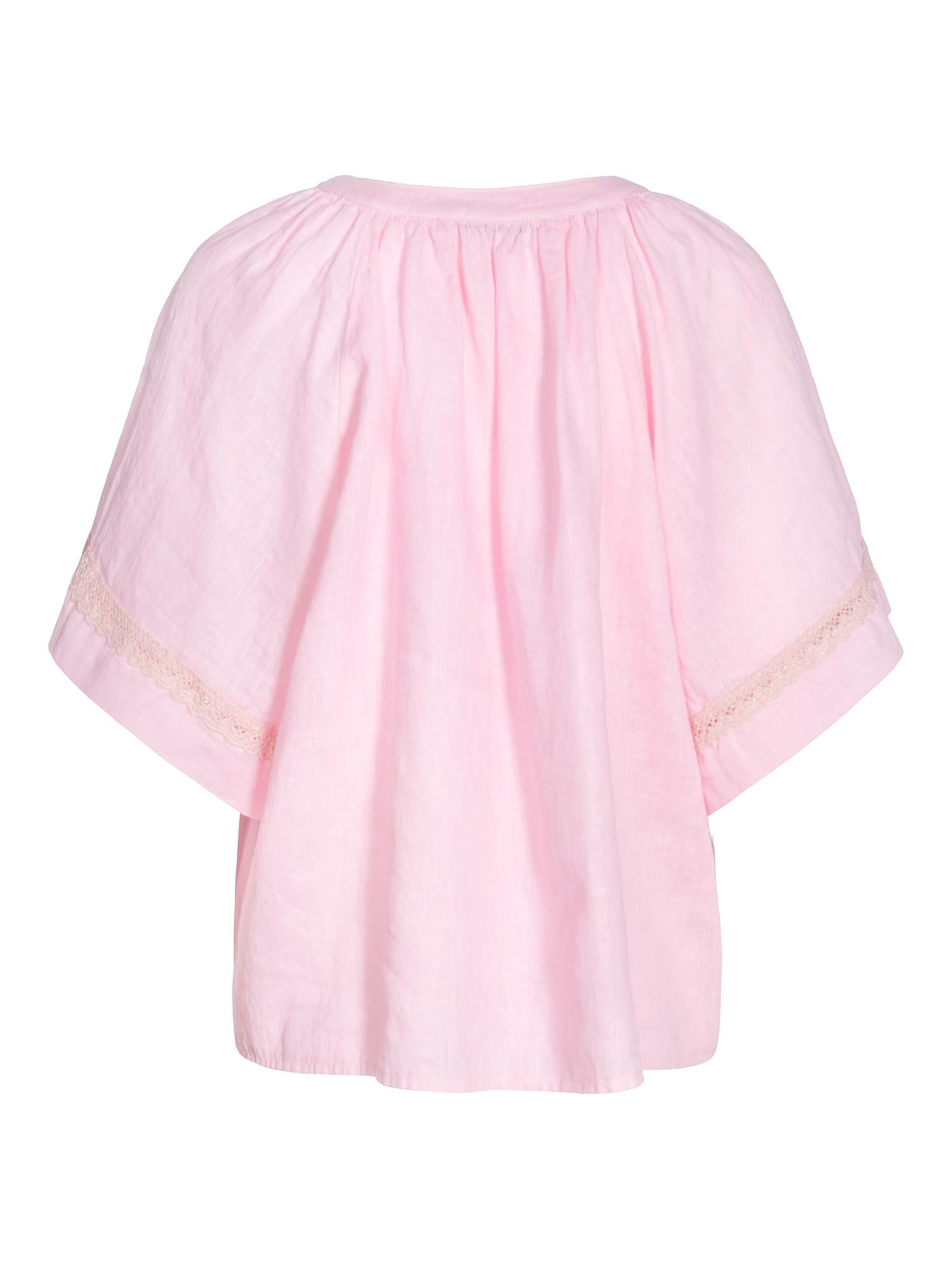 Linen loose top Light Pink