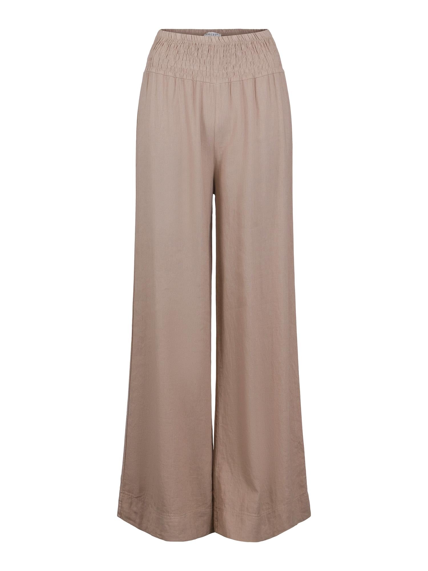 Casual wide trouser Mørk-sand