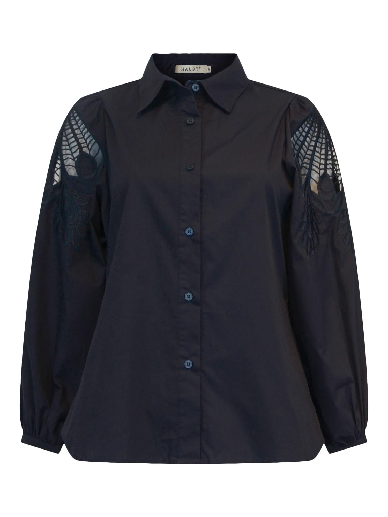 Embr blouse Marineblå