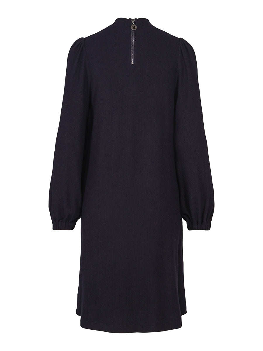 Rib jersey dress Navy