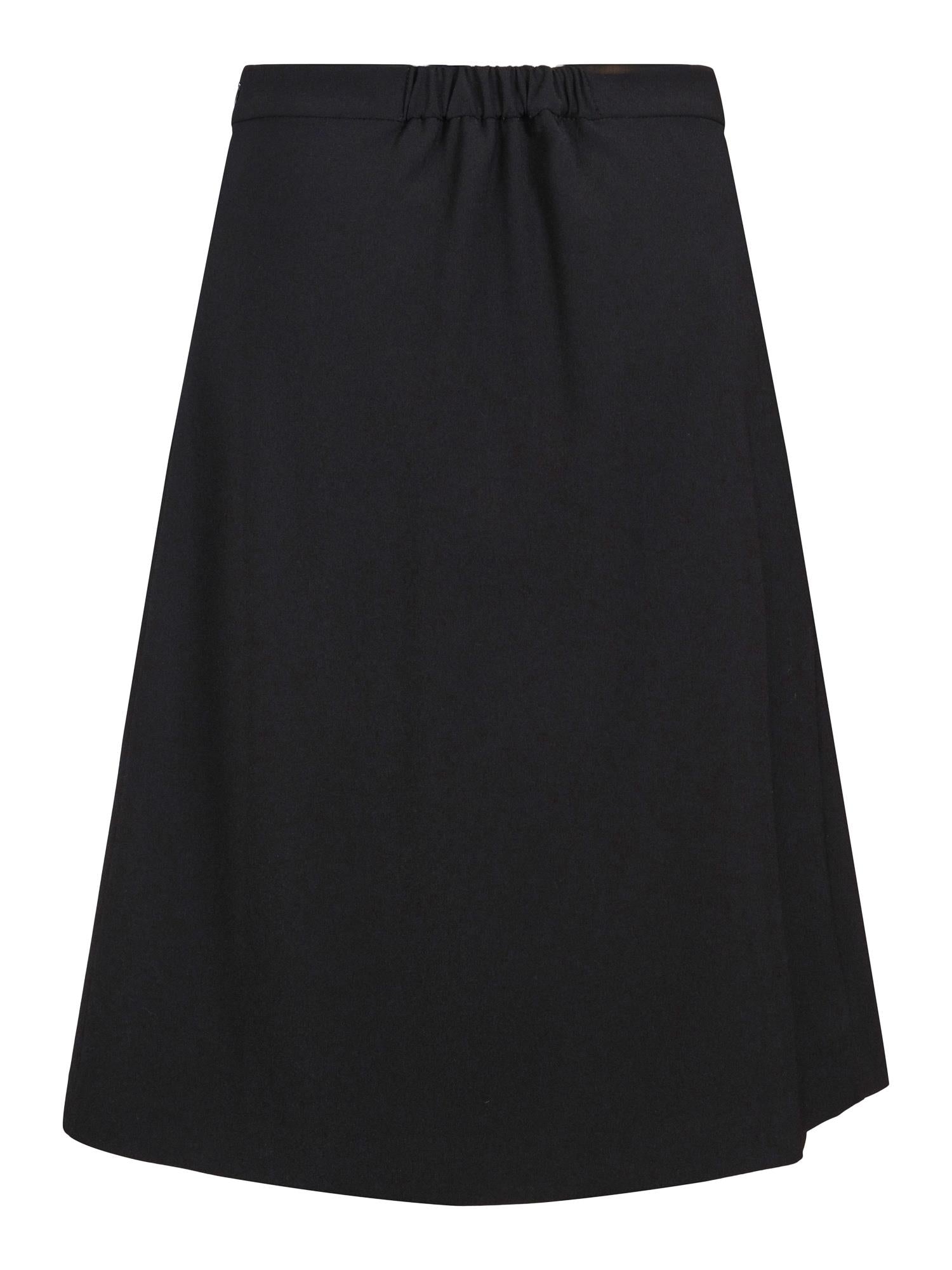 Kneelong A-shape skirt Sort