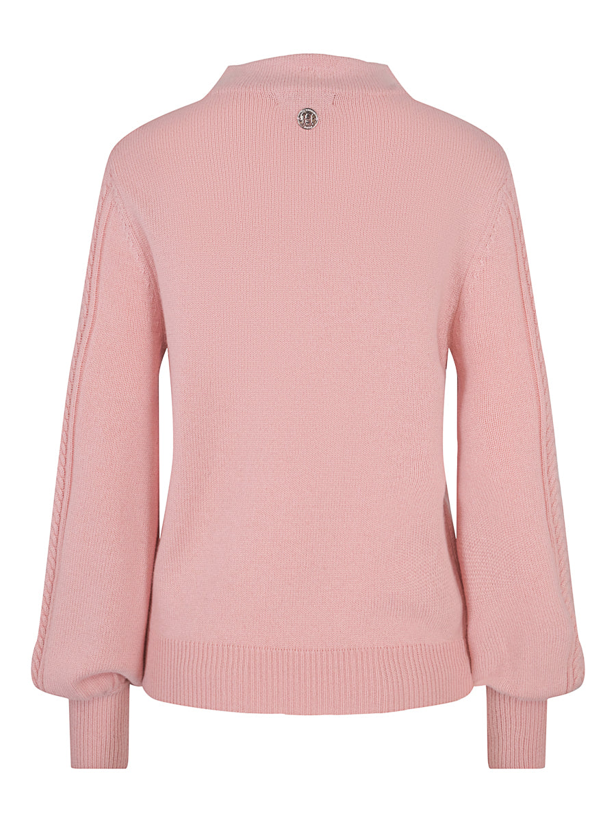 Feminin knitted pullover Dusty Rose