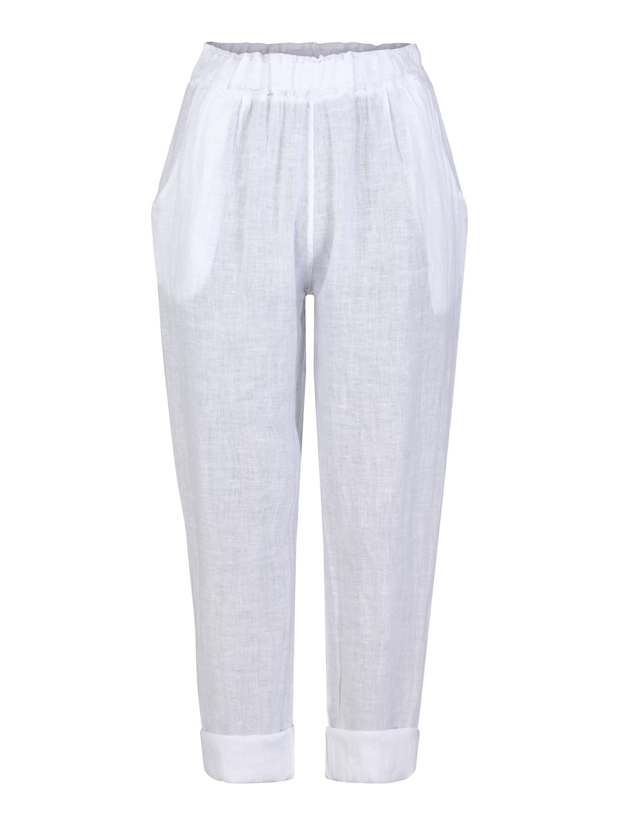 Linen trouser White