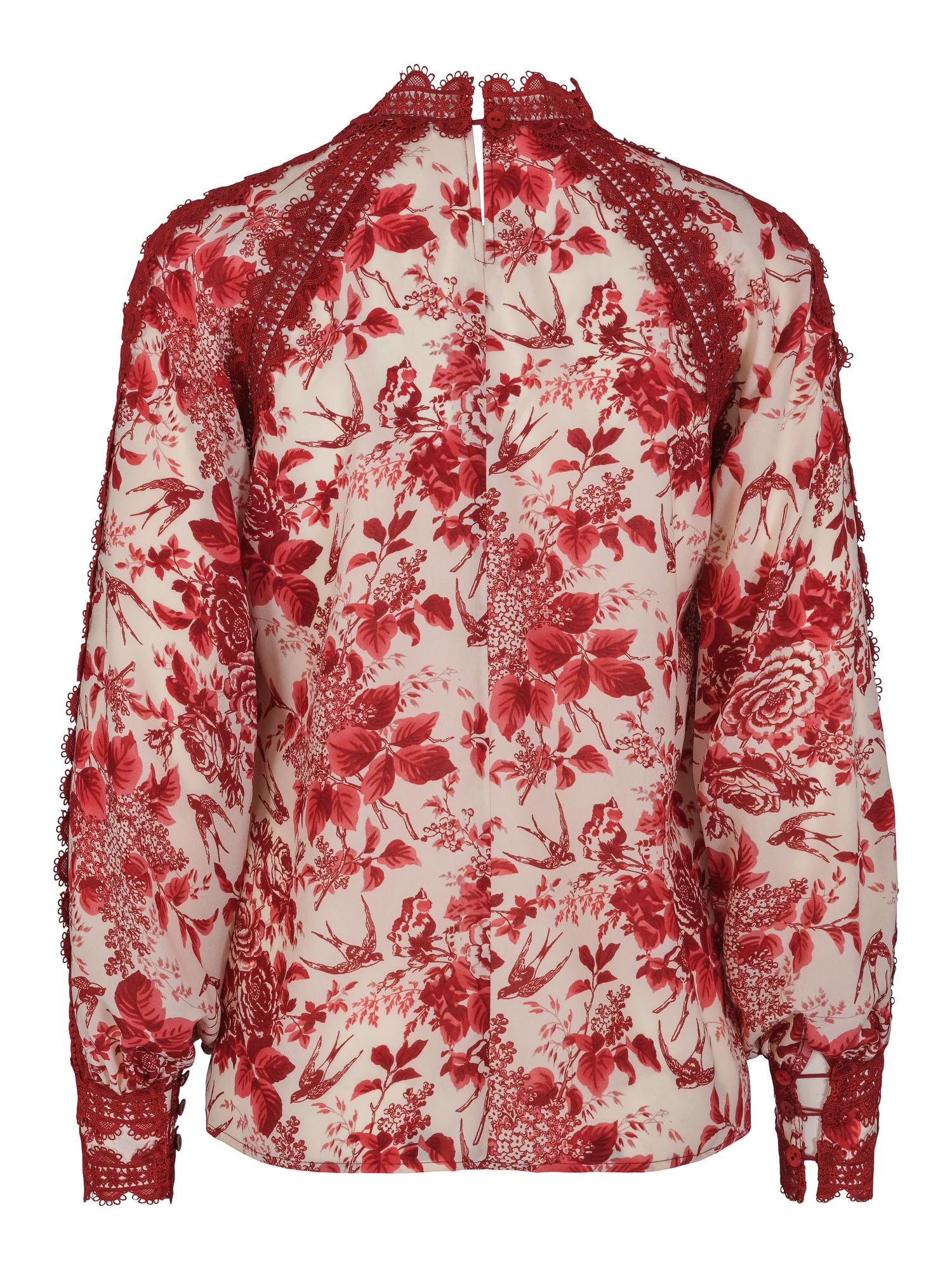 Feminine ribbon blouse Blomstrete