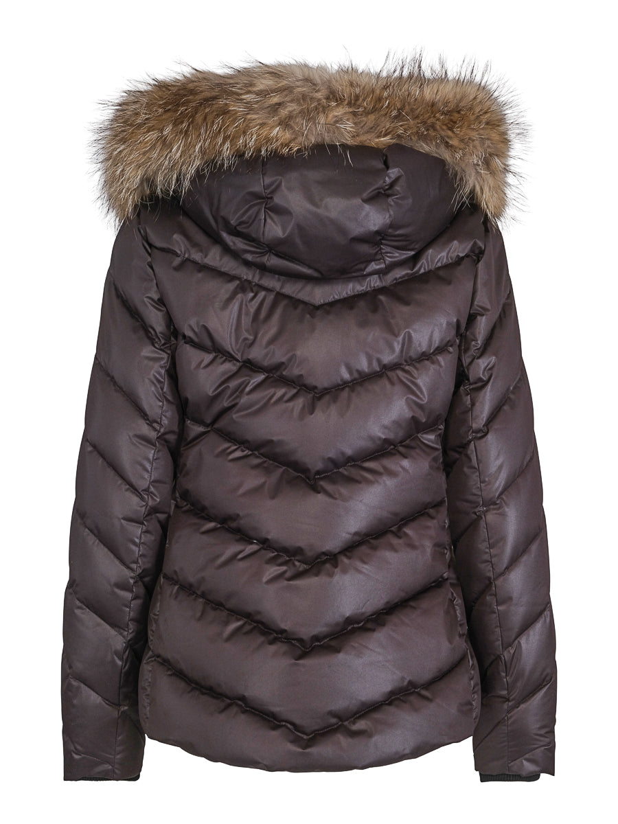 Short feminin classic down jacket Black