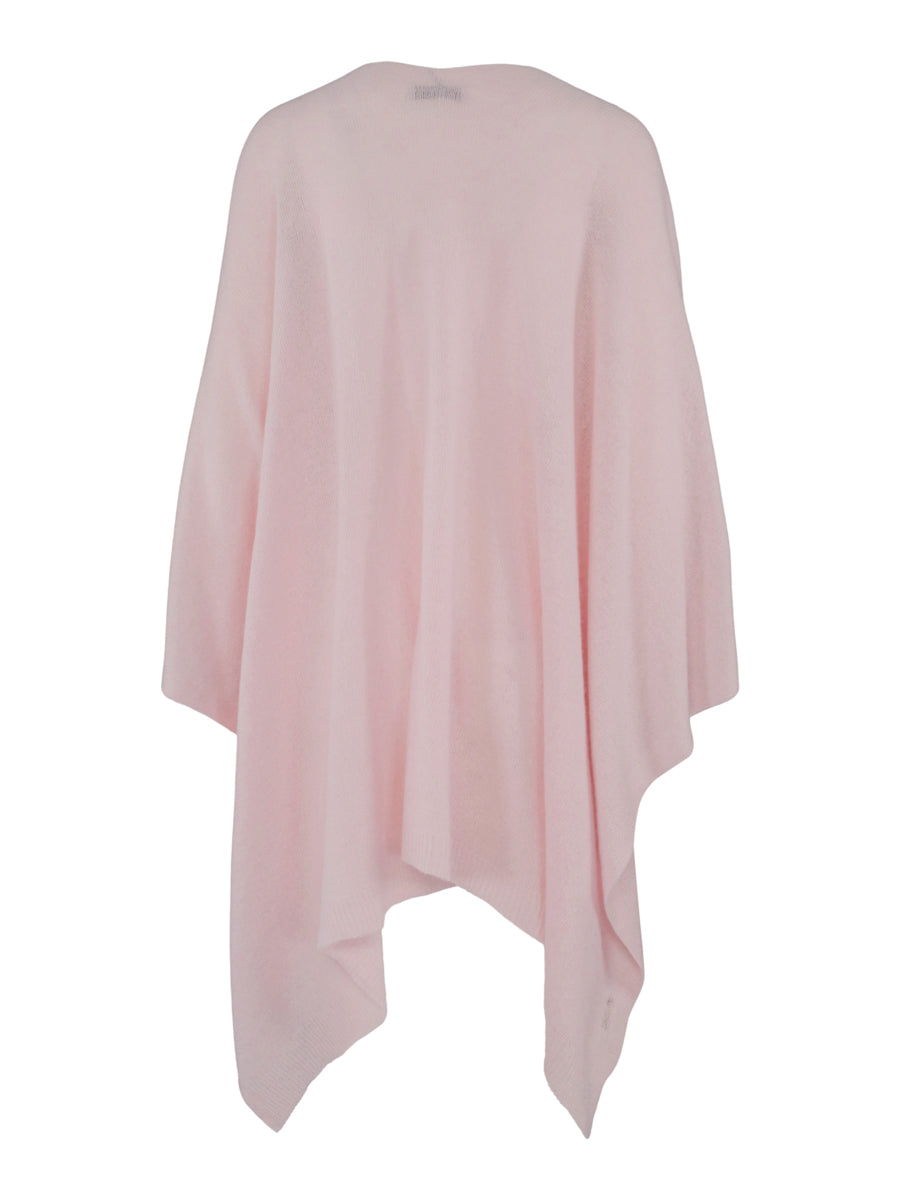Cashmere poncho-cardigan Lyserosa