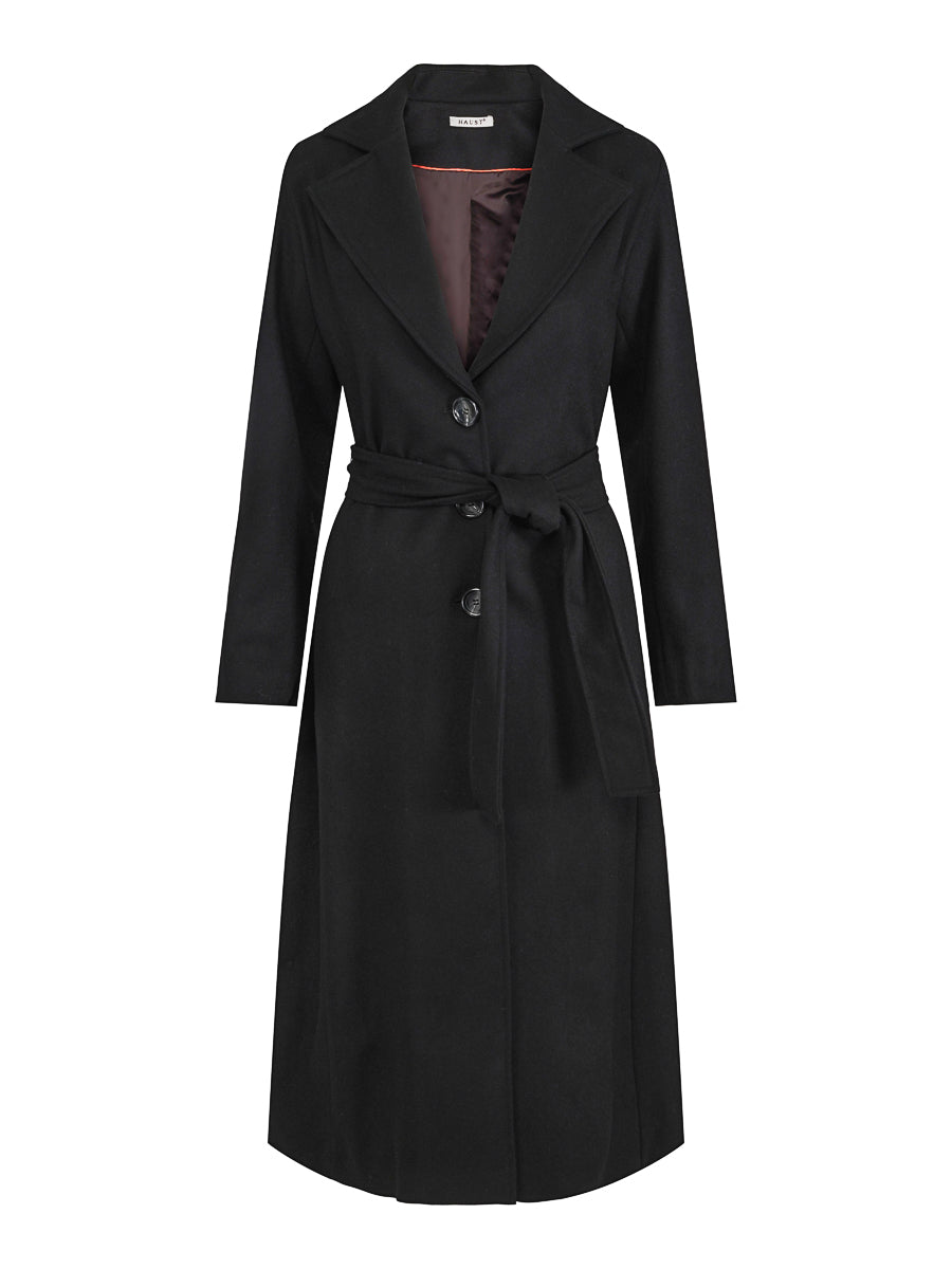 Classic long belt coat Camel