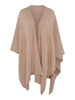 Cashmere poncho-cardigan Lys sand