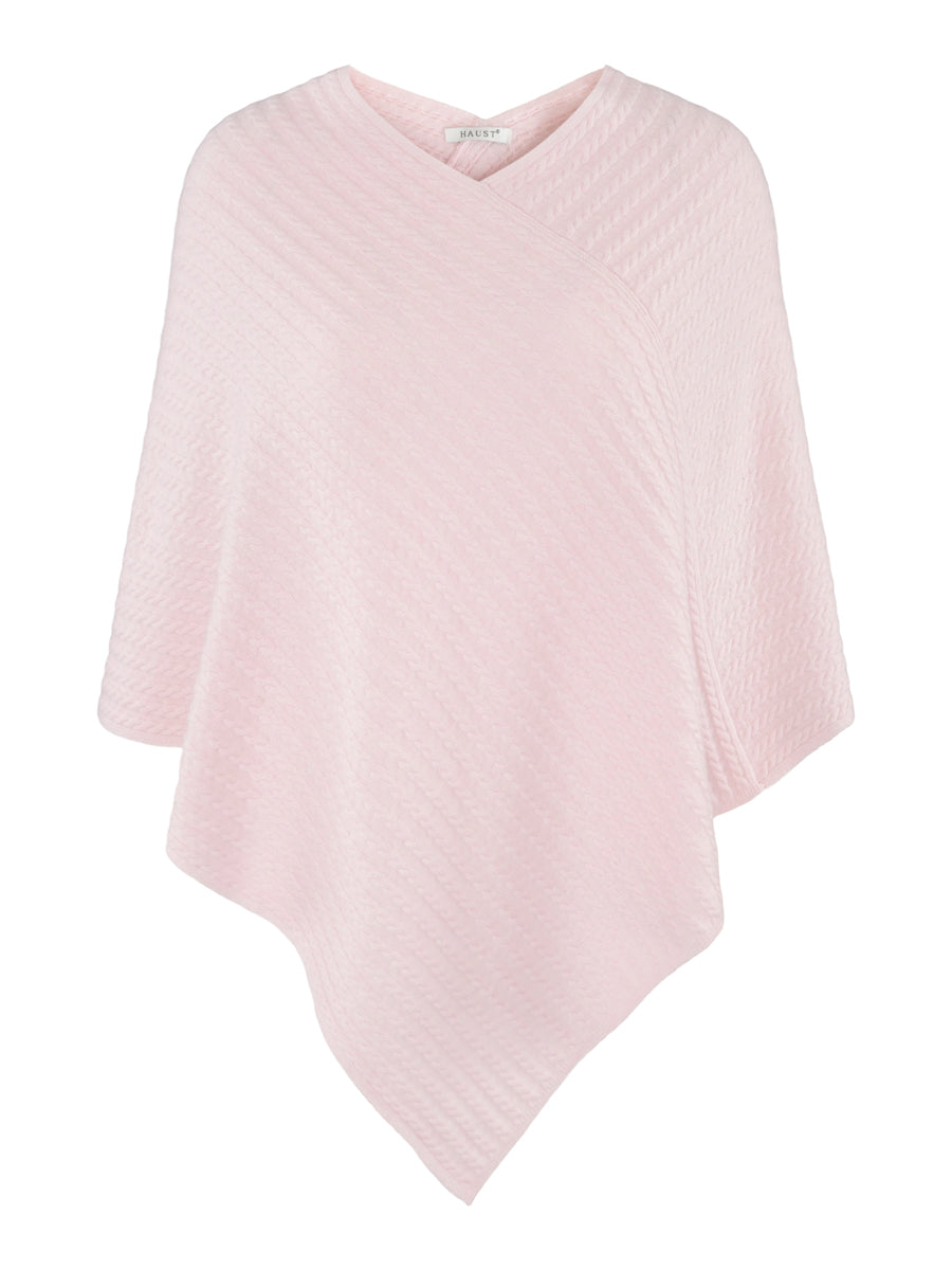 Cashmere cable poncho Lyserosa