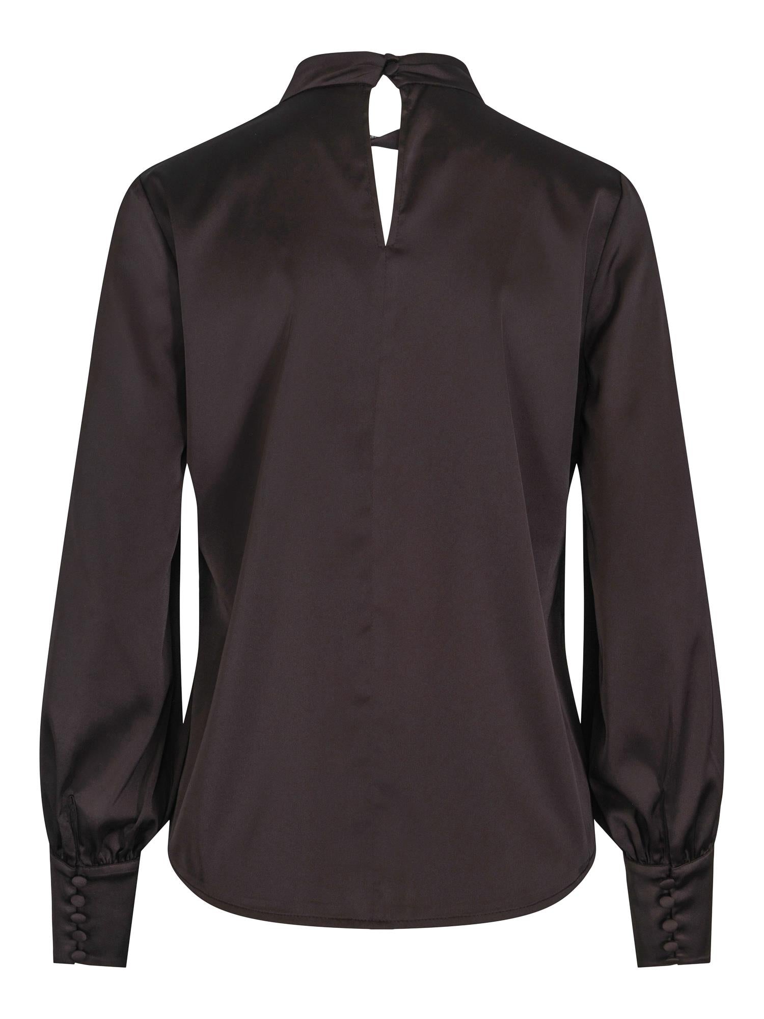 Collar blouse Sort