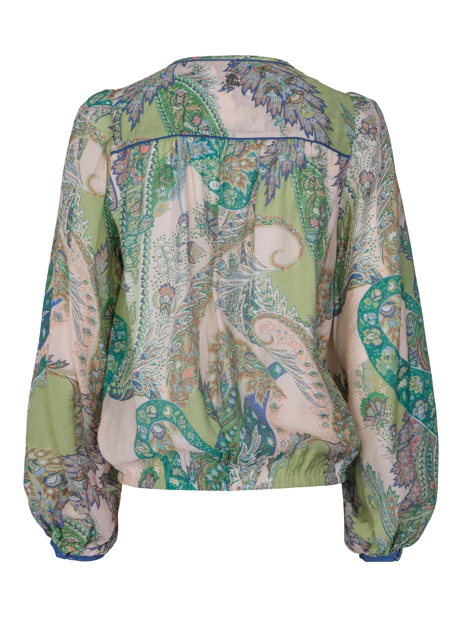 Denim detailed blouse Paisley