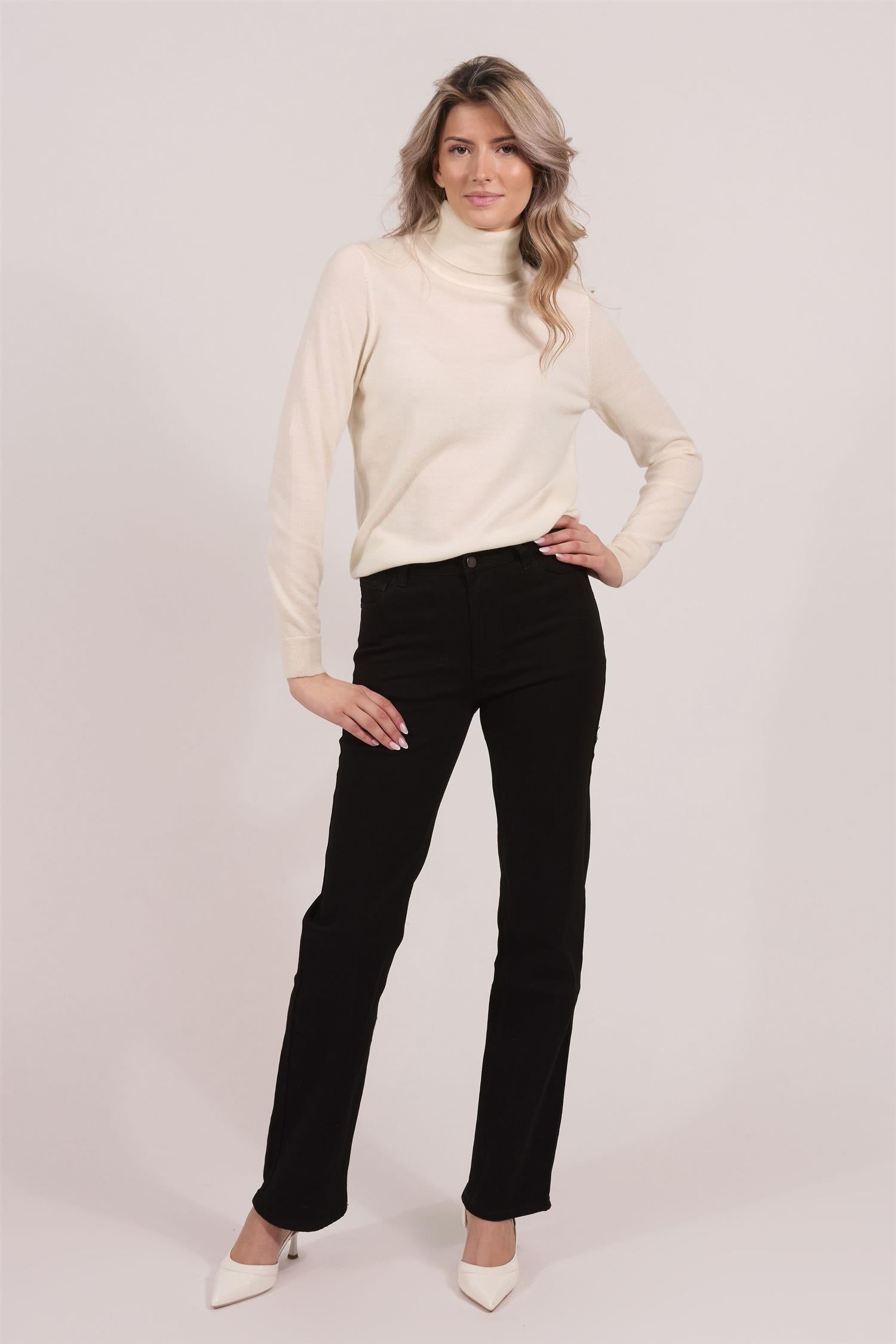 Loose fit jeans Black