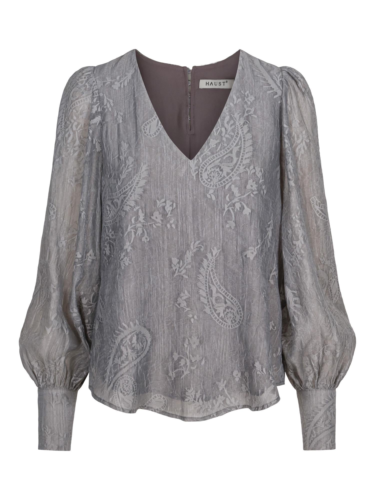Button fab blouse Grey