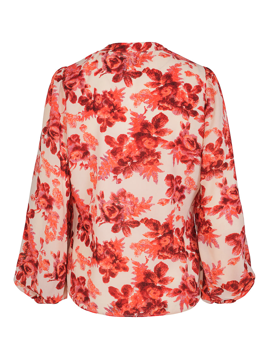 Best blouse Red Flower