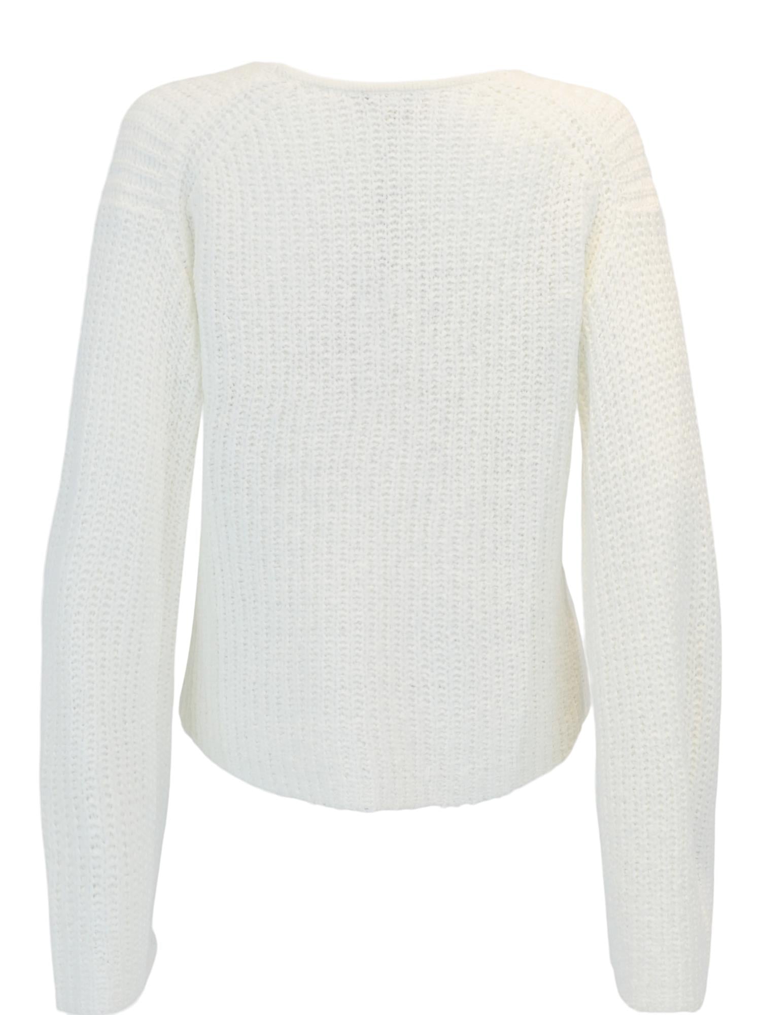 Rough cardigan Hvit
