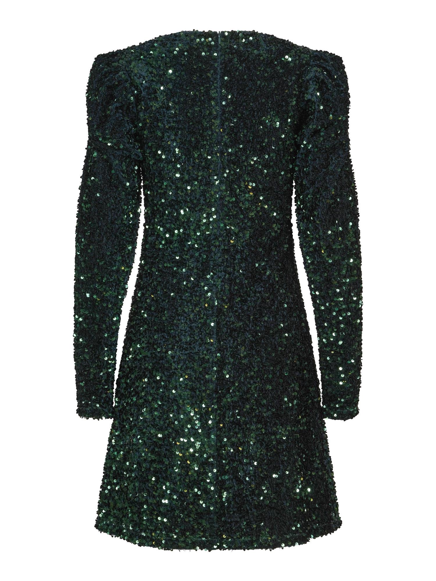 Sequins detailed dress Grønn