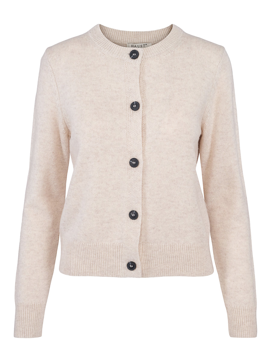 Classic knitted cardigan Light Sand
