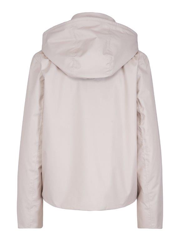 Down short weather jacket lys-beige