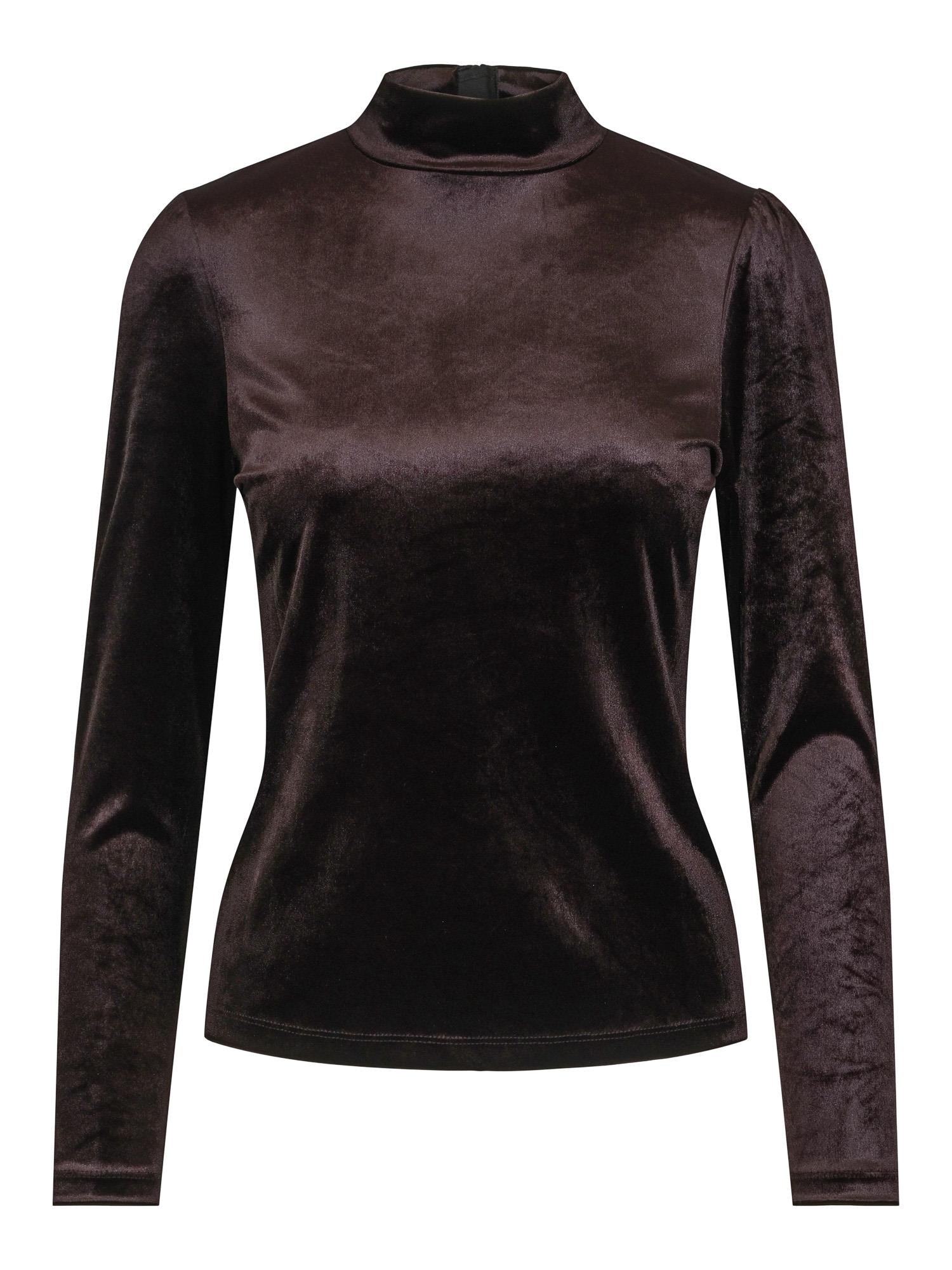 Velvet blouse Sort