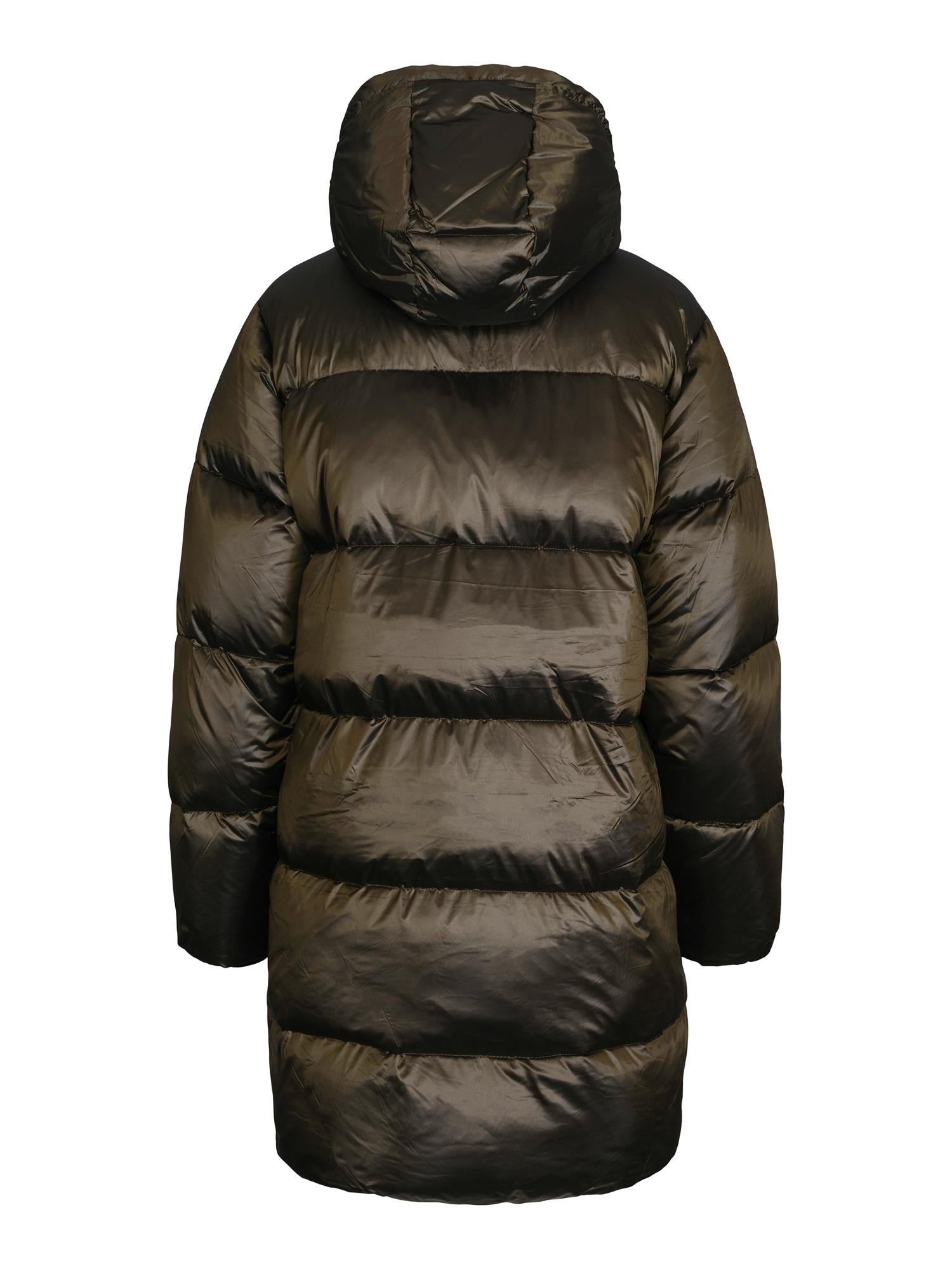 Long puffer jacket Olive
