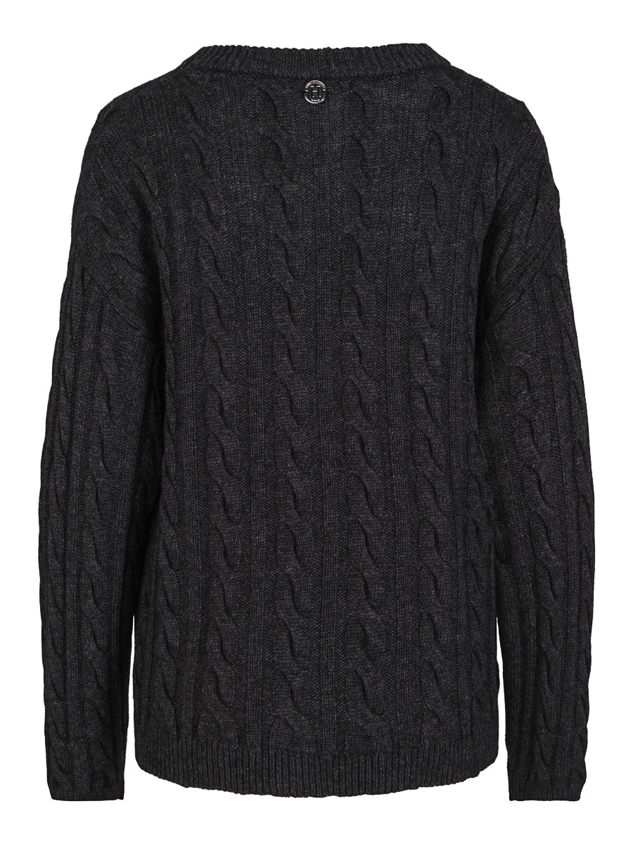 Cable pullover Antrasit Mel