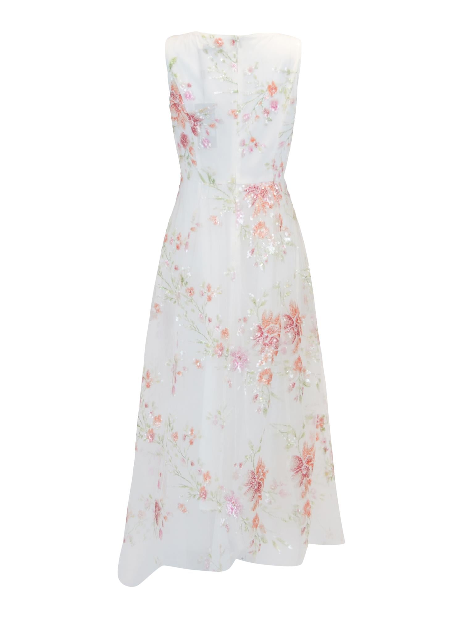 Tullenmesh long dress Blomstrete
