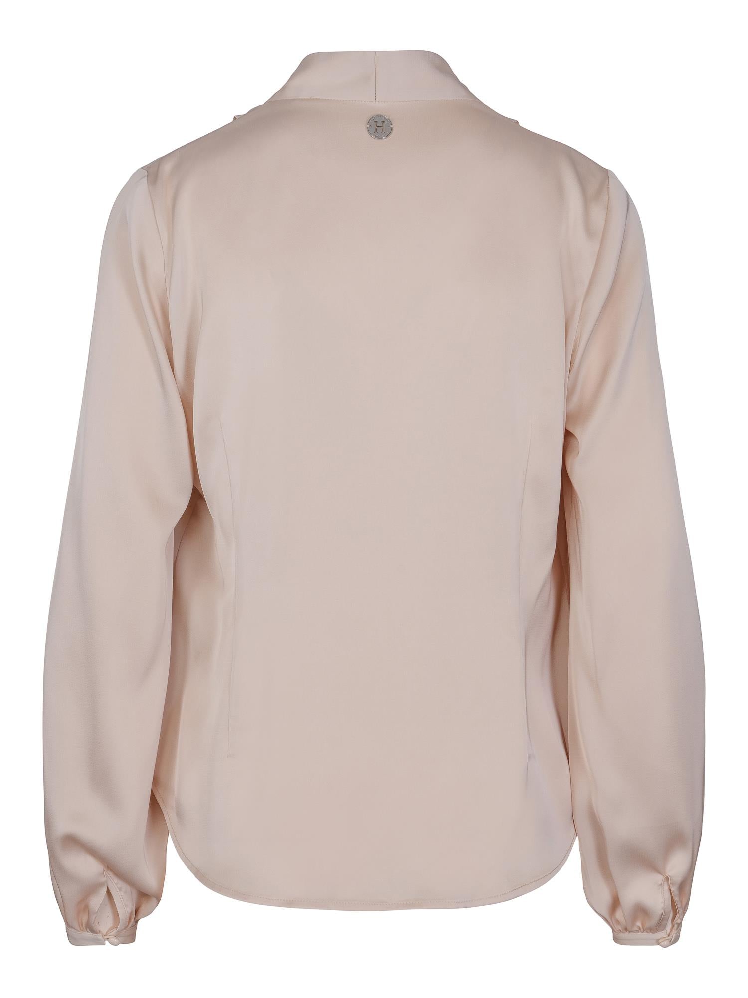 Classic V-neck blouse Champagne