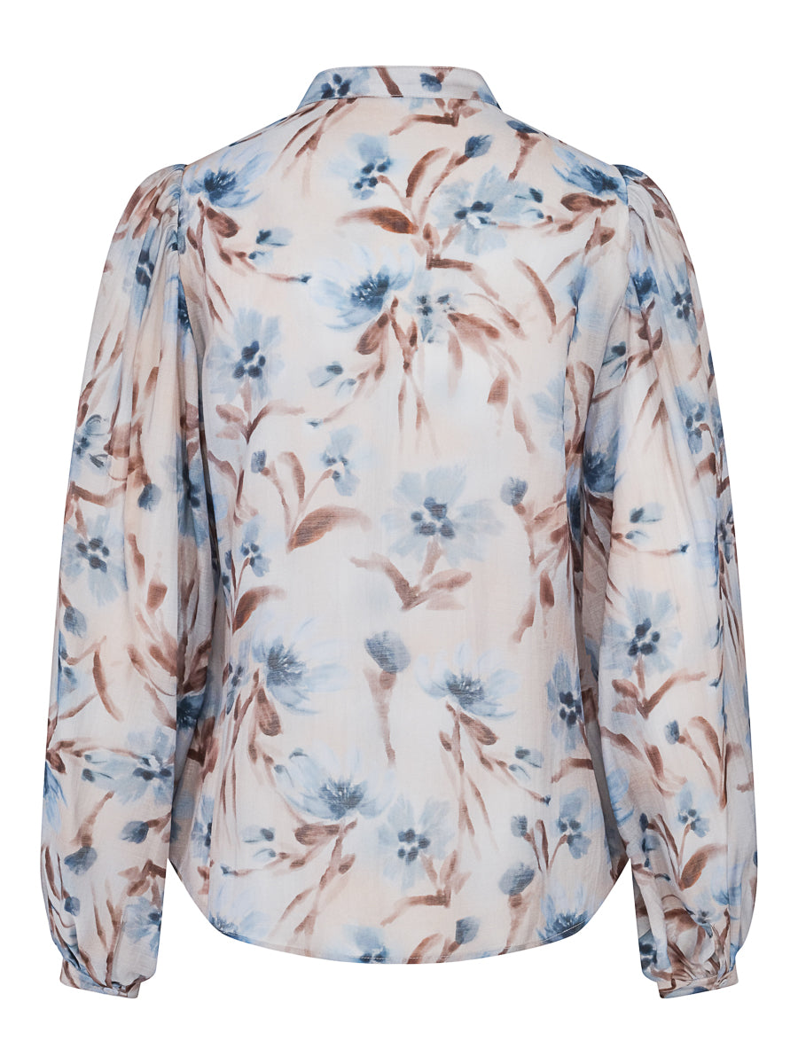 Sleeve blouse Flower