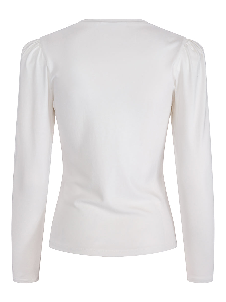 Puff arm top Creme
