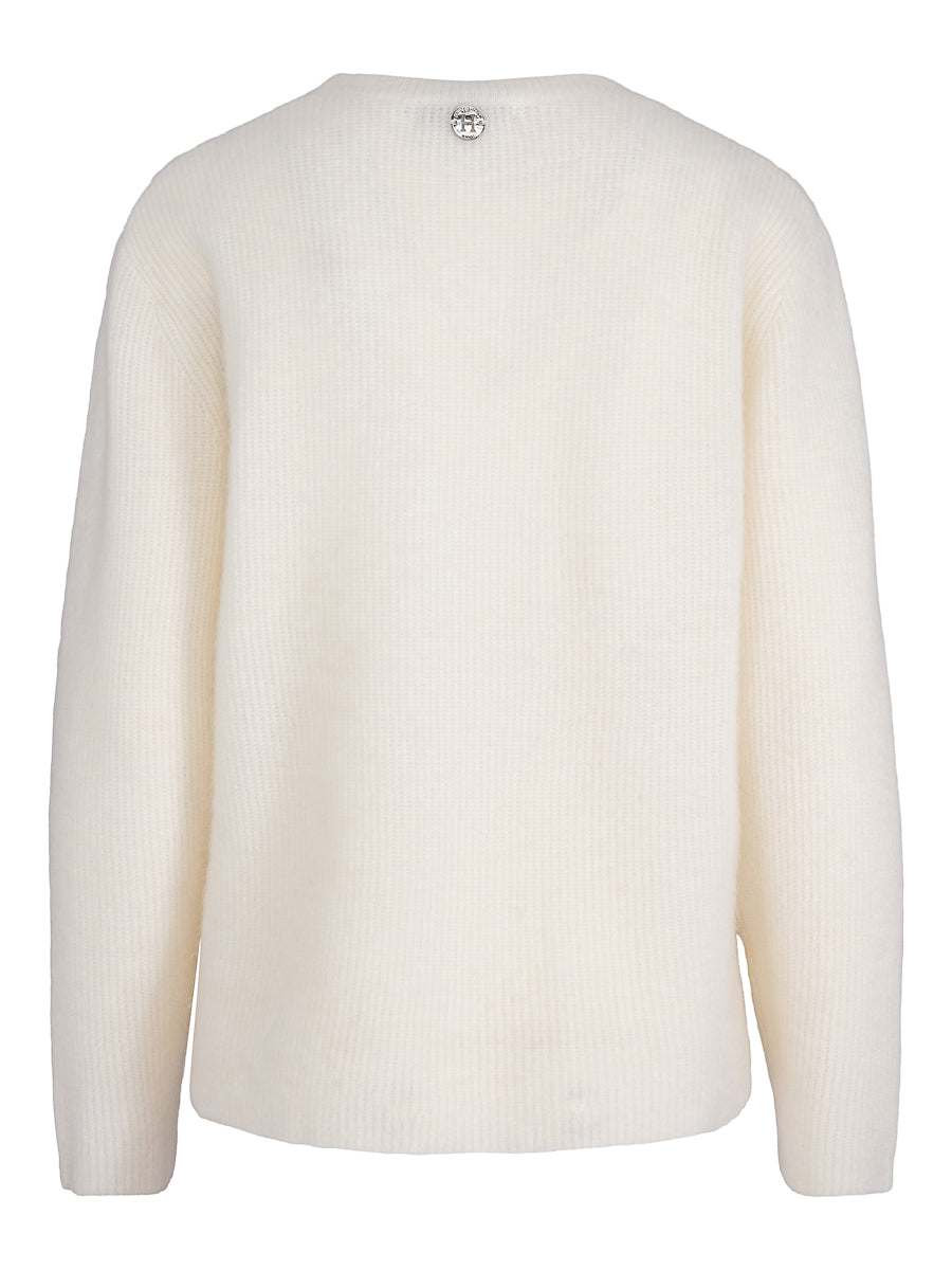 Exclusive mohair casual pullover Creme