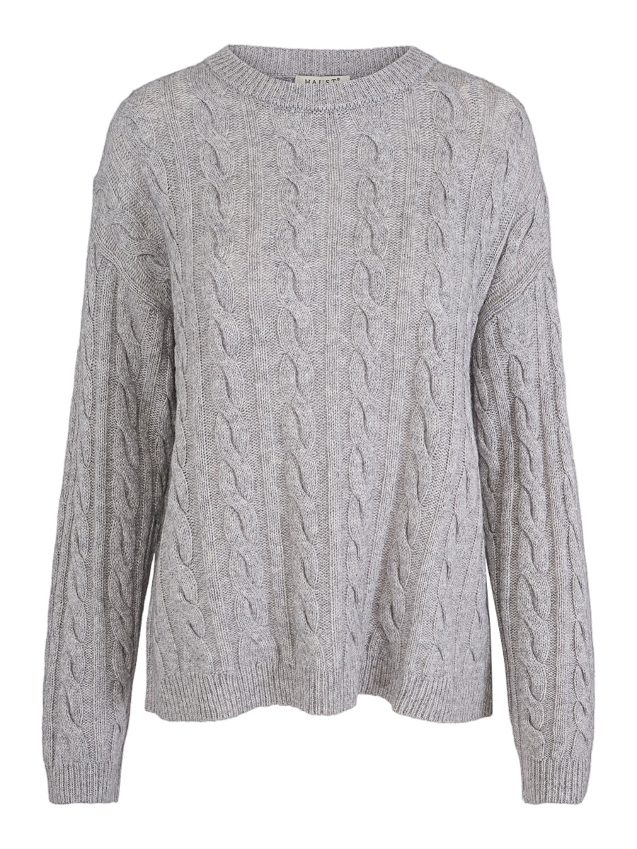 Cable pullover Grey Melange