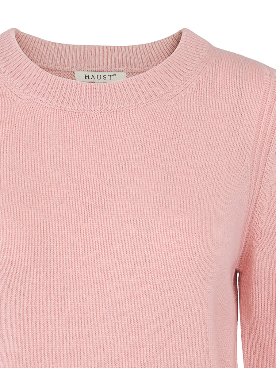 Classic round neck pullover Dusty Rose