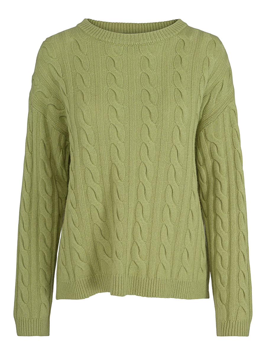 Cable pullover Matcha