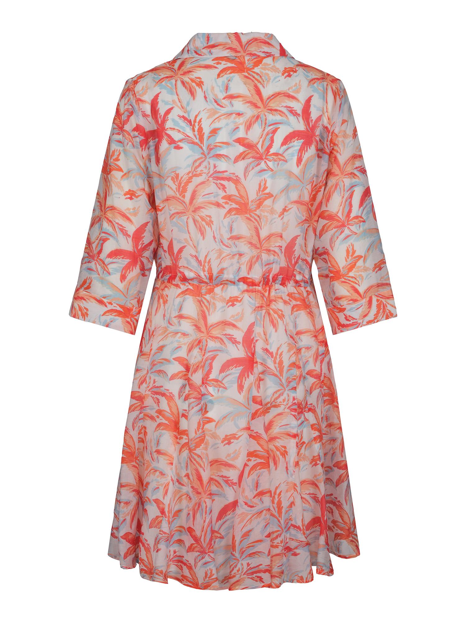 Short printed feminine dress Palms