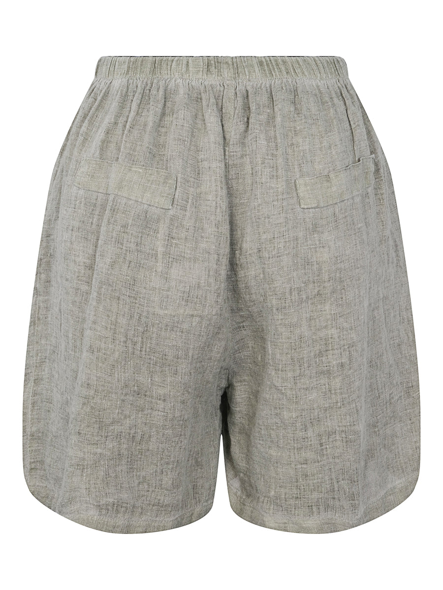 Linen shorts Green