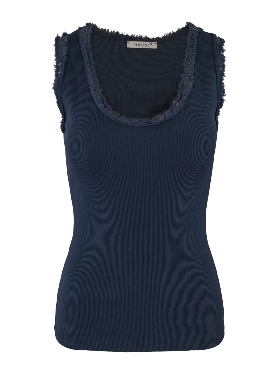 Sequins top Navy