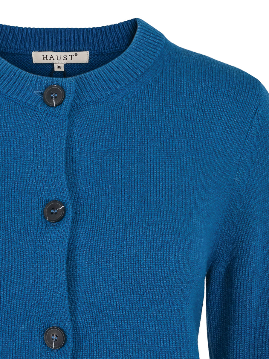 Classic knitted cardigan Aquamarine