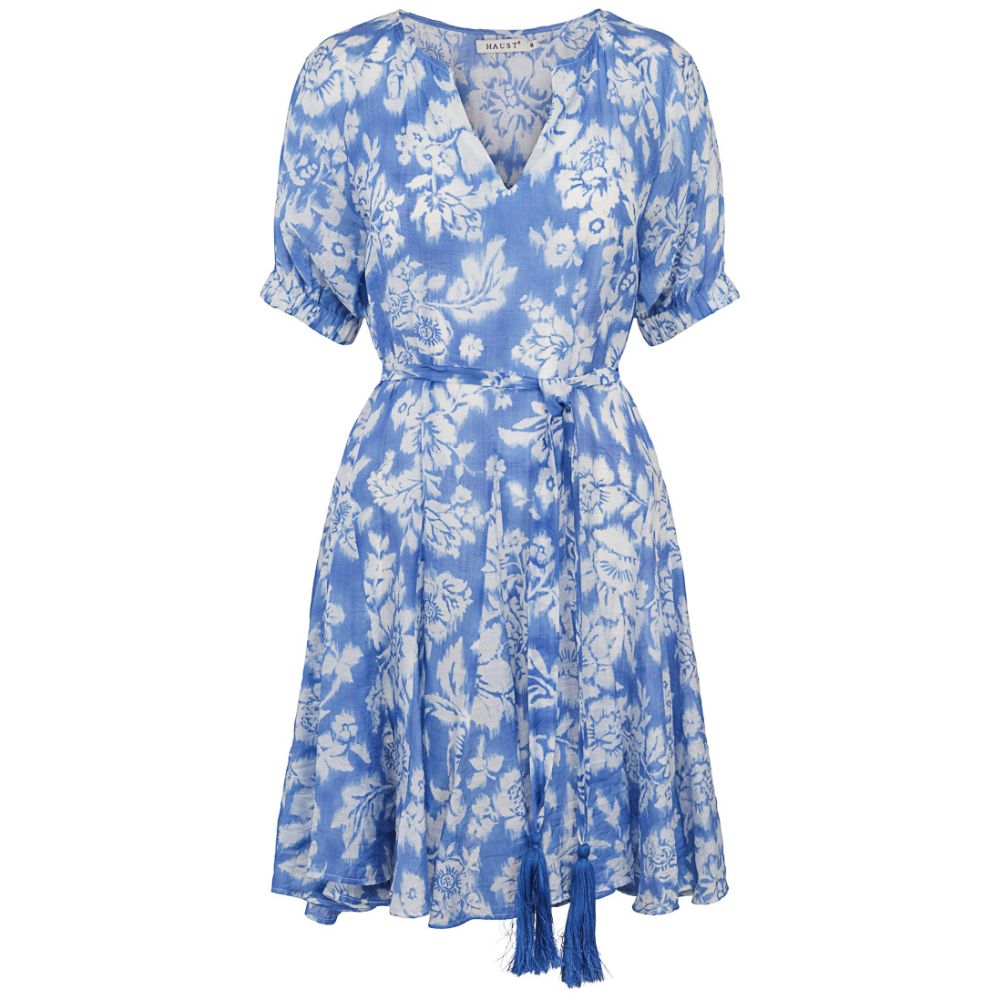 Summer belt dress Blue