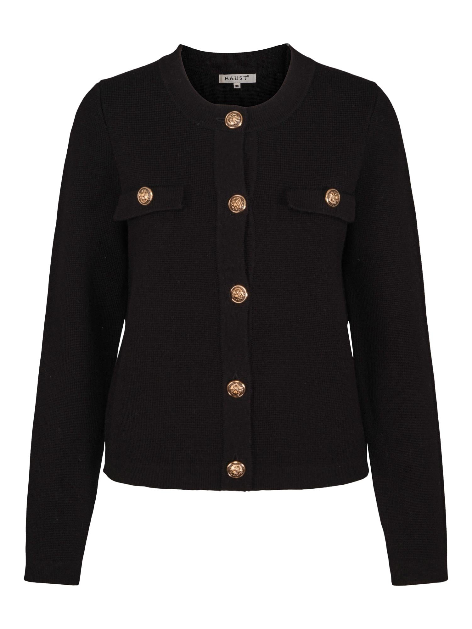 Merino blazer Sort