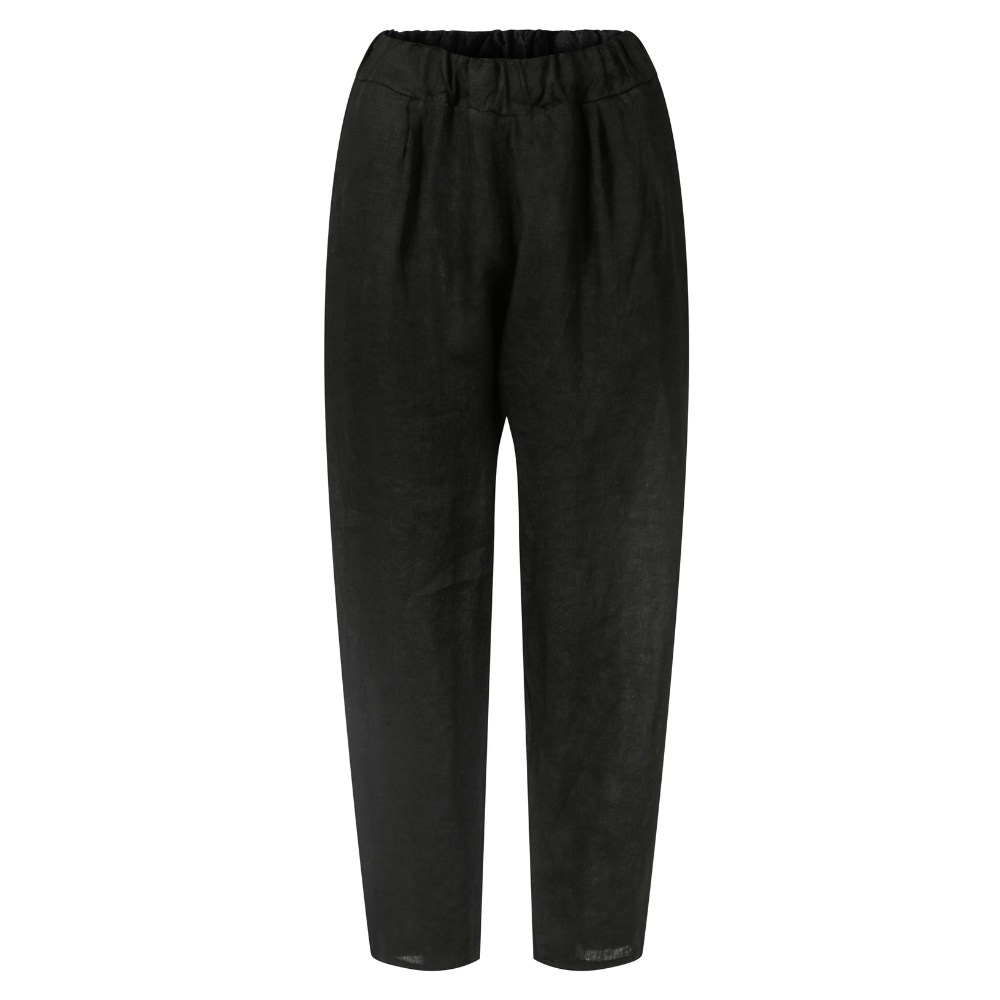 Linen trouser Black