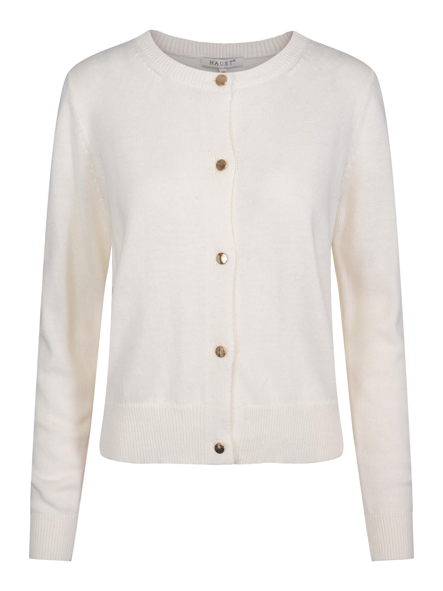 Classic knitted cardigan Creme