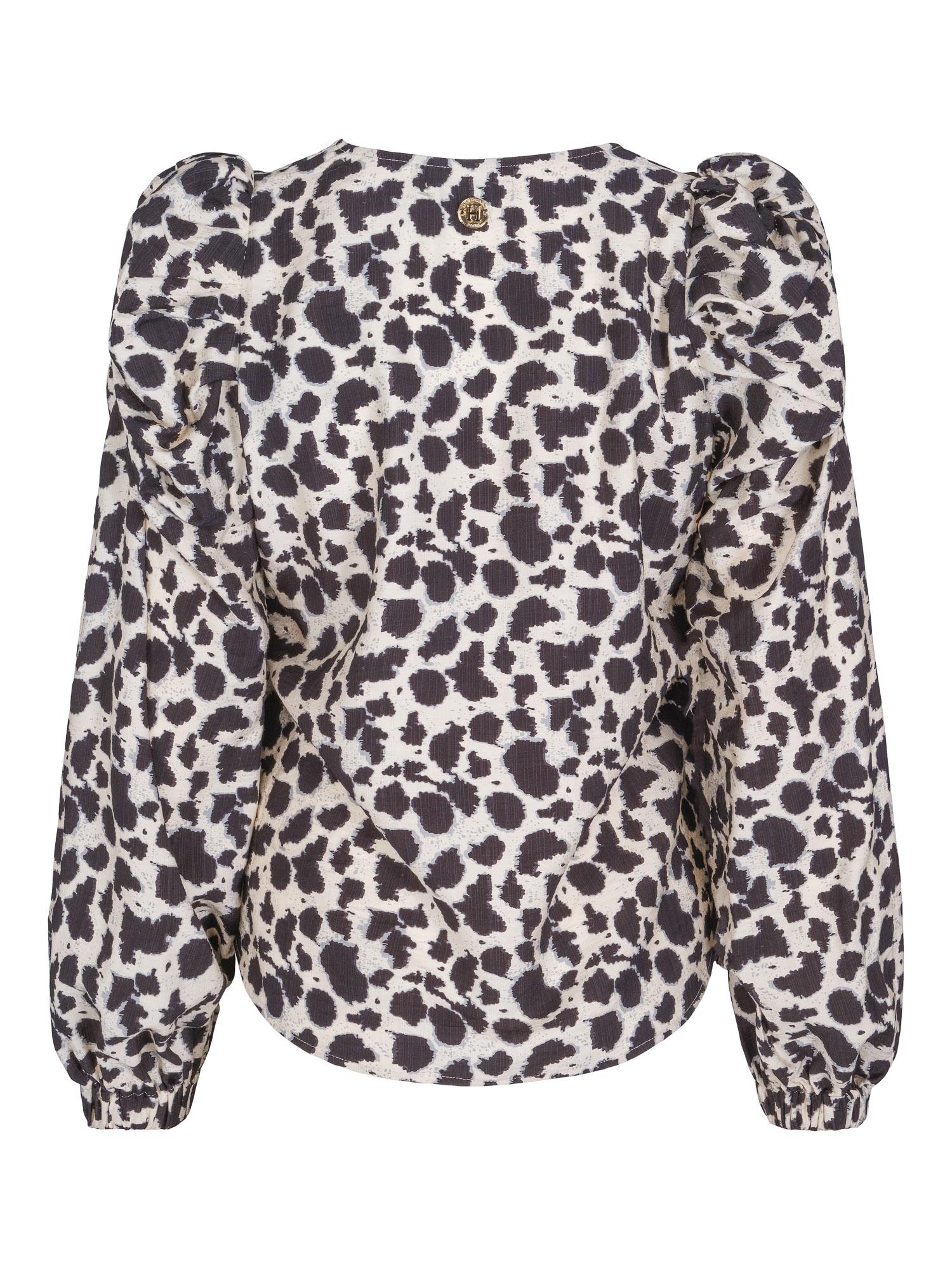Puff arm blouse Dyreprint