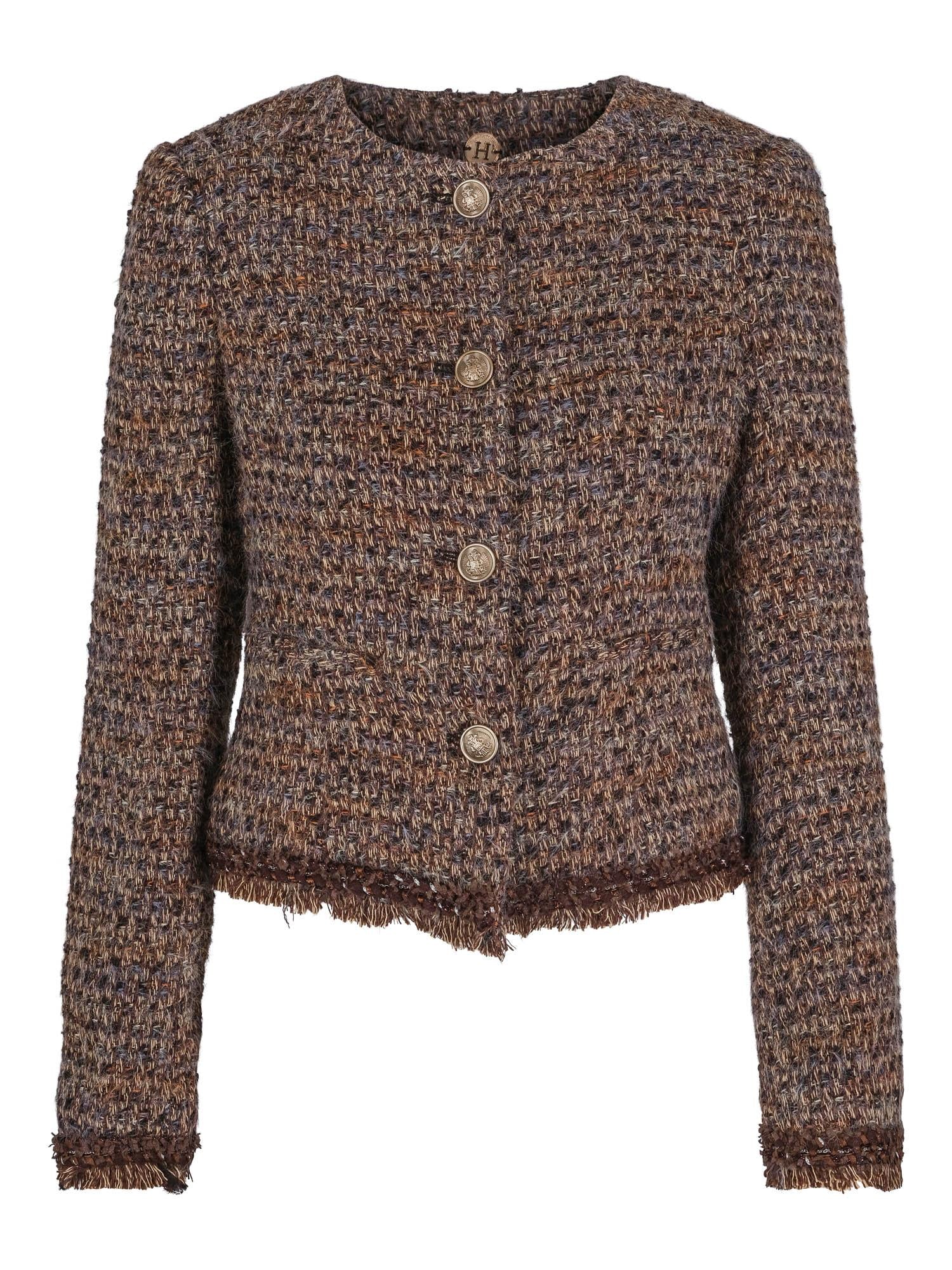 Short fashion blazer Brun