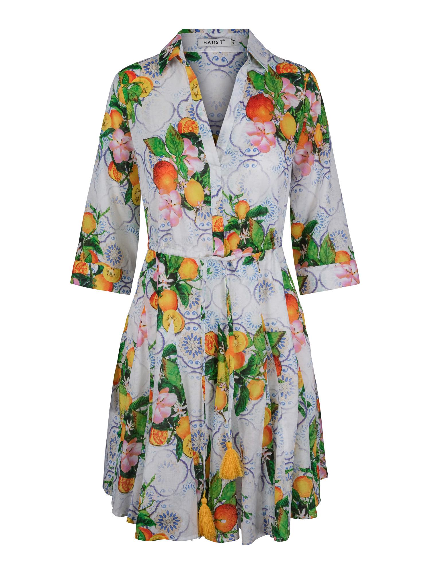 Short printed feminine dress Fruit