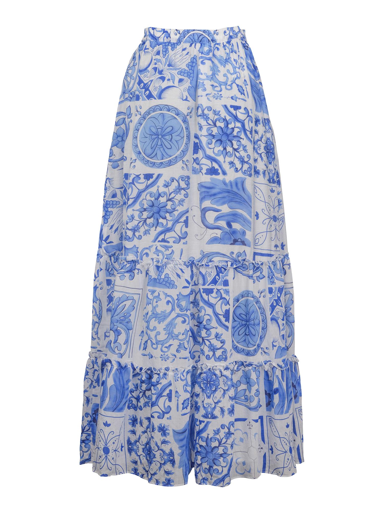 Long summer skirt Blå