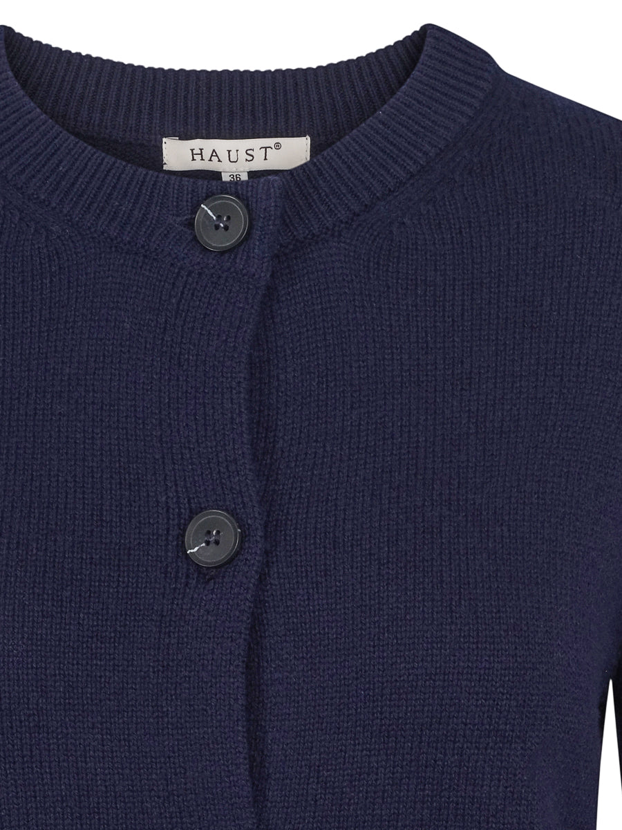 Classic knitted cardigan Navy