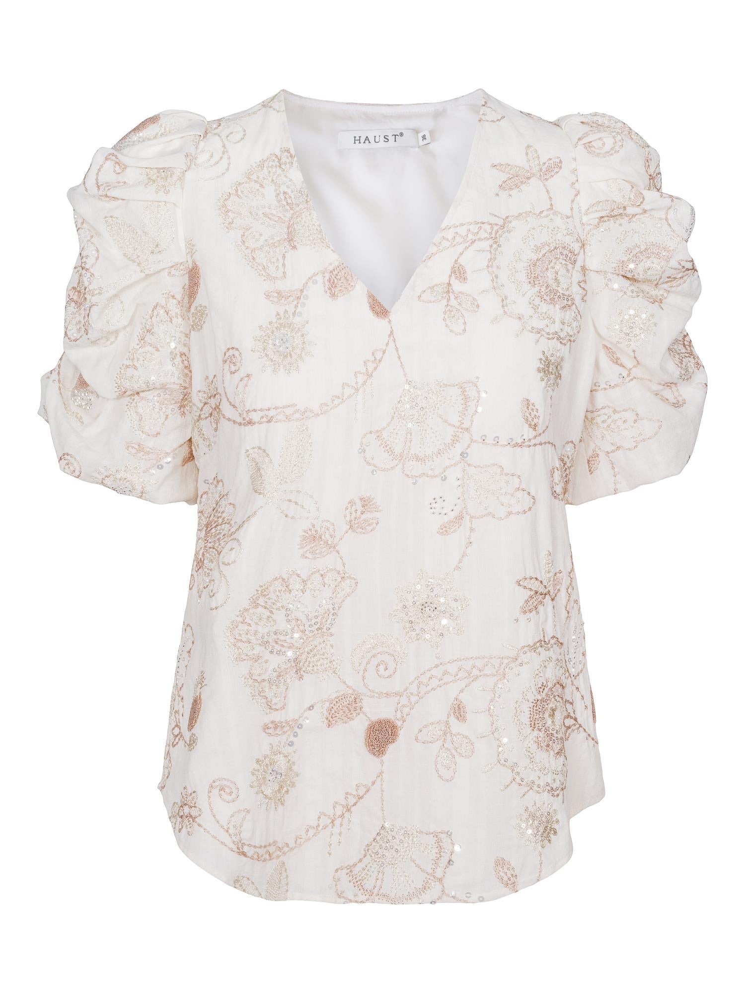 Detailed blouse Sand