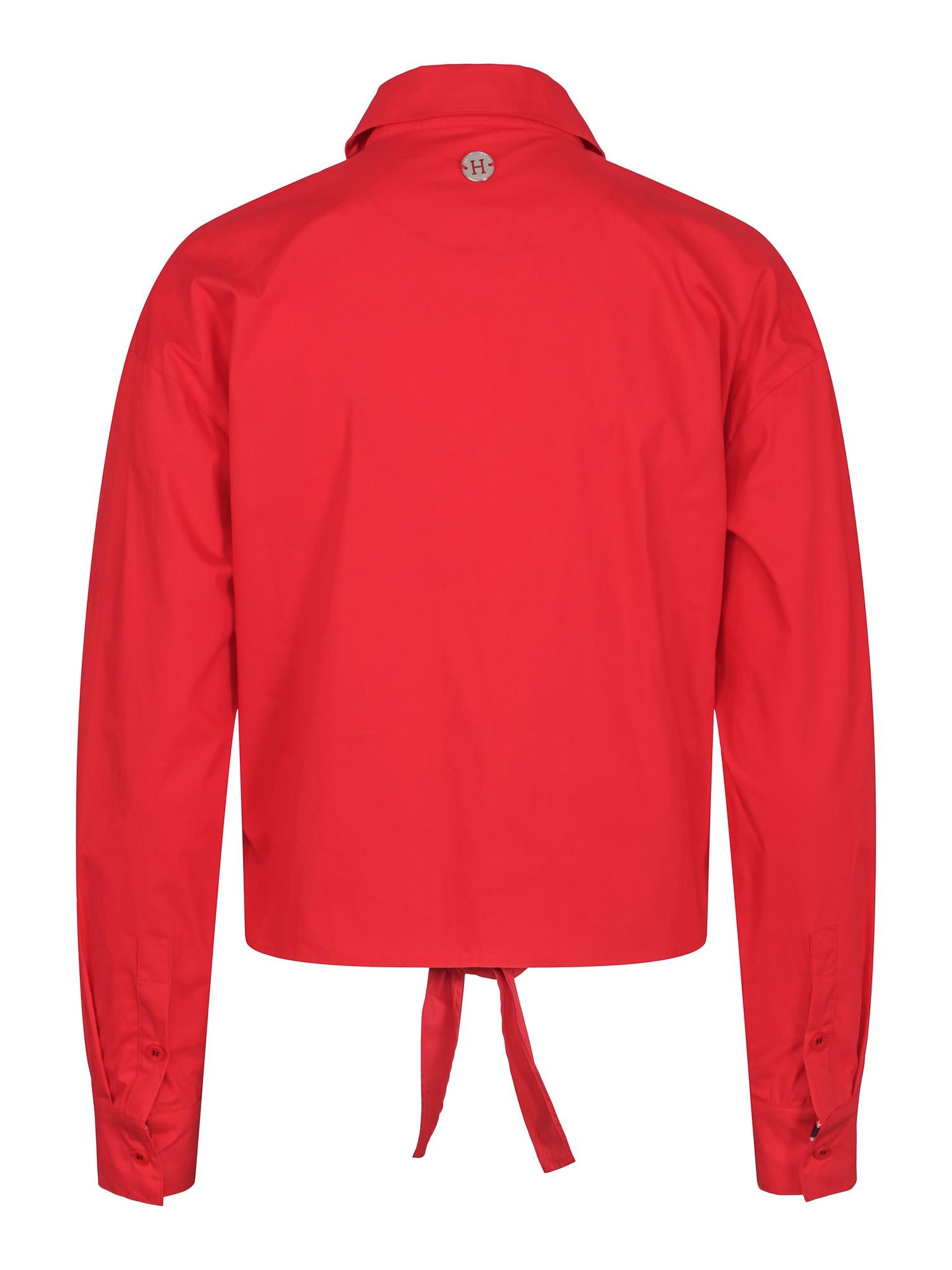 Sleeve/tie shirt Red